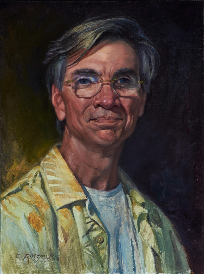 Cam, oil on board, 16 × 20 in by Christopher Rossow