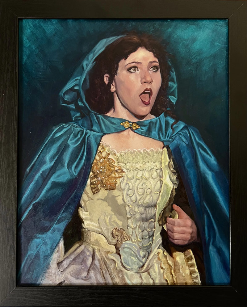 Christina, oil on board, 18 × 25 in by Christopher Rossow