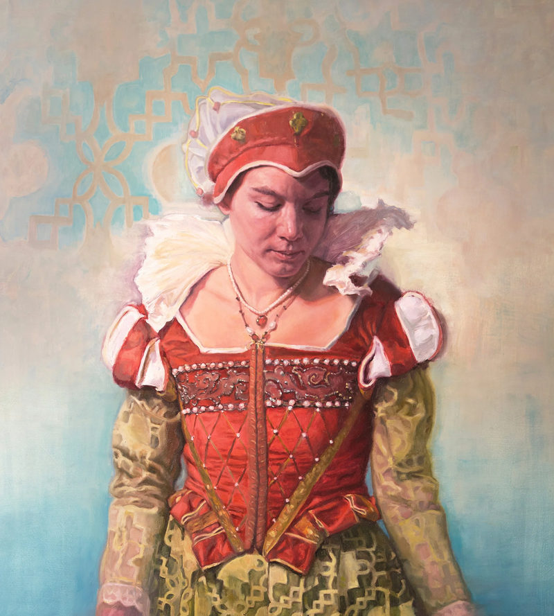 Christine, oil on board, 16 × 20 in by Christopher Rossow