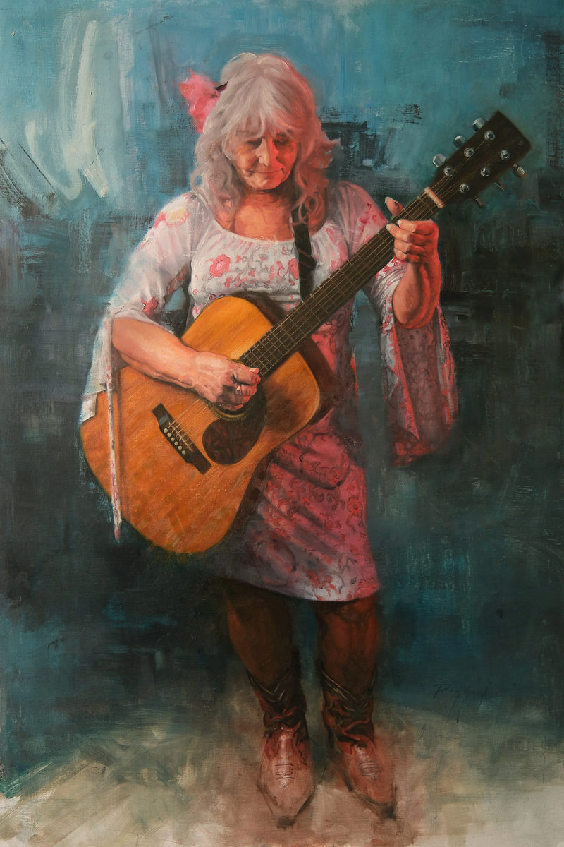 Leeann Atherton, oil on linen, 24 × 36 in by Christopher Rossow